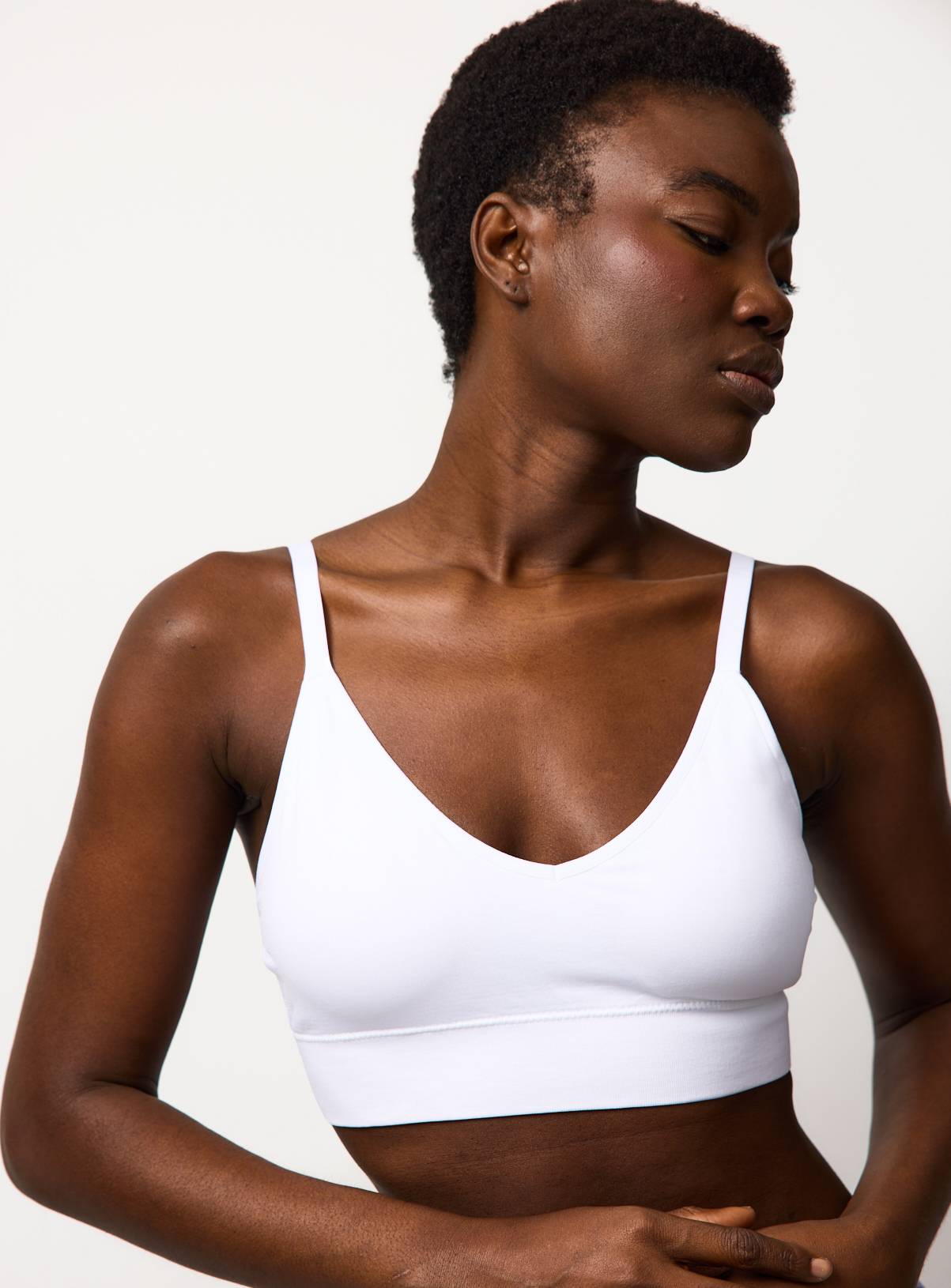 Mono Seamfree V Neck Bralette 3 Pack L - Image 2